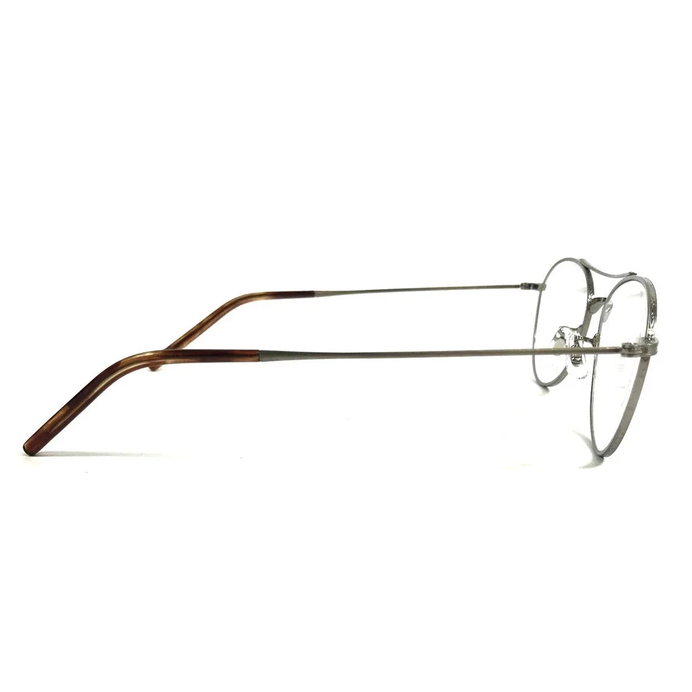 Eyevan Eyeglasses Frames Coguar P Silver Round Aviators Wire Rim 53-17-145